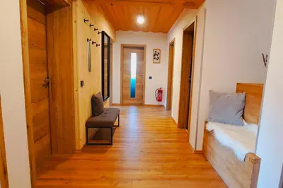Ein Sitzbereich in der Unterkunft Apartment Wegmo-1
