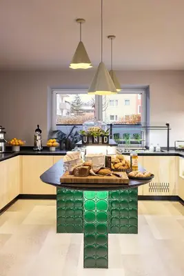 Küche/Küchenzeile in der Unterkunft Hotel UND - smart alpine stay