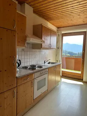 Küche/Küchenzeile in der Unterkunft Frische Bergluft und ländlicher Charme - Ihr aktiver Urlaub am Mühlauhof