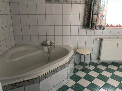 Ein Badezimmer in der Unterkunft Ferienwohnung am Sonnenweg