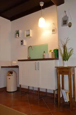 Küche/Küchenzeile in der Unterkunft Apartment Luise
