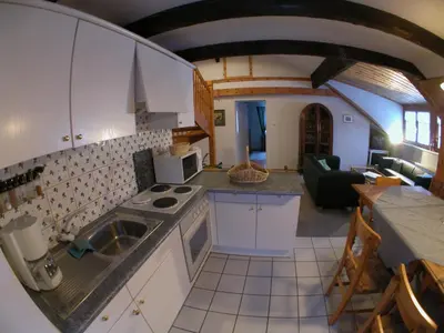 Küche/Küchenzeile in der Unterkunft Forest Home Untertal