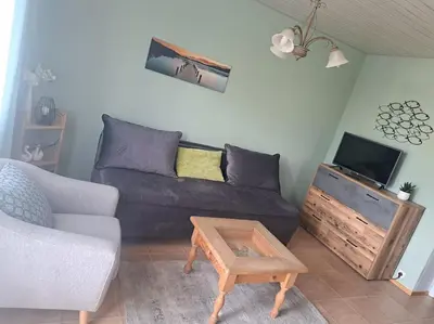 TV/Unterhaltungsangebot in der Unterkunft Ferienwohnung direkt am See 2