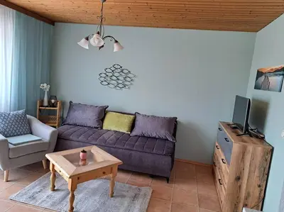 TV/Unterhaltungsangebot in der Unterkunft Ferienwohnung direkt am See 2