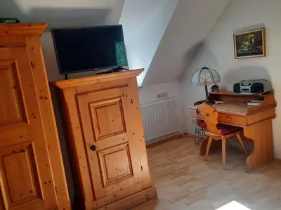 Küche/Küchenzeile in der Unterkunft Ferienwohnung direkt am See 4