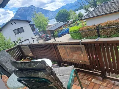 Ein allgemeiner Bergblick oder ein Berglick von der Ferienwohnung aus