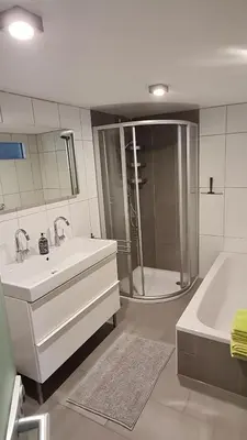 Ein Badezimmer in der Unterkunft Ferienwohnung Stegmühle II