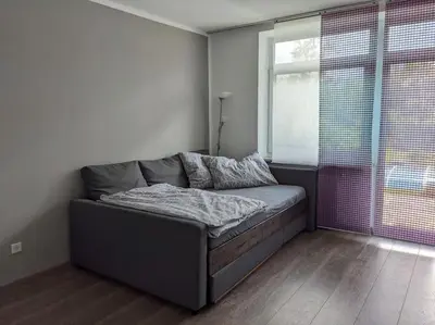 Ein Bett oder Betten in einem Zimmer der Unterkunft Schöne Wohnung mit Terrasse, Garten und-Pool