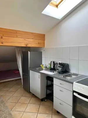 Küche/Küchenzeile in der Unterkunft Tauglerei Appartement Hagebutte