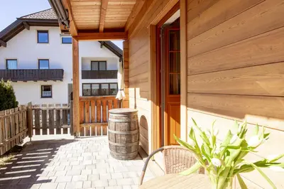 Ein Balkon oder eine Terrasse in der Unterkunft Appartements Stranach