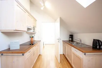 Küche/Küchenzeile in der Unterkunft Appartements Stranach