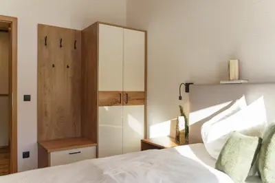 Ein Bett oder Betten in einem Zimmer der Unterkunft Schlicki's Bergchalet