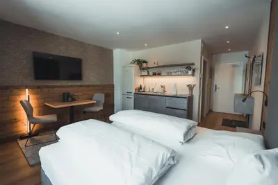 Ein Bett oder Betten in einem Zimmer der Unterkunft Seekarspitz Boutique Appartements