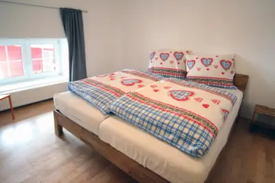 Ein Bett oder Betten in einem Zimmer der Unterkunft Gala Apartments - Country Oasis in Pettenbach