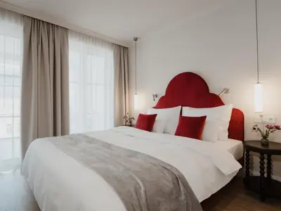 Ein Bett oder Betten in einem Zimmer der Unterkunft Grand Elisabeth - 4 Sterne superior
