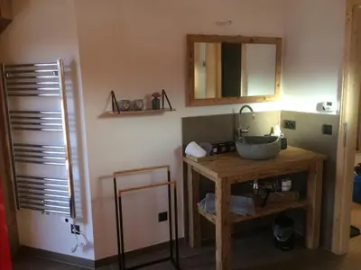 Küche/Küchenzeile in der Unterkunft Bergchalet K2
