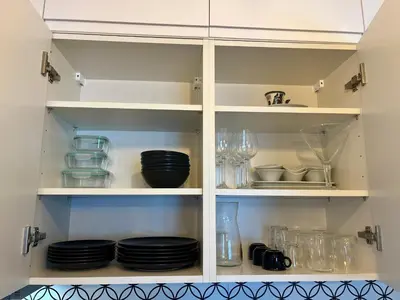 Küche/Küchenzeile in der Unterkunft Wohnung in Gmunden Wochen und Monatsweise