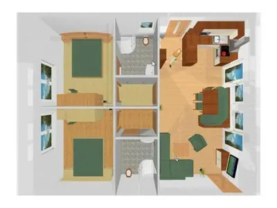 Grundriss der Unterkunft Haus Terra Comfortable holiday residence