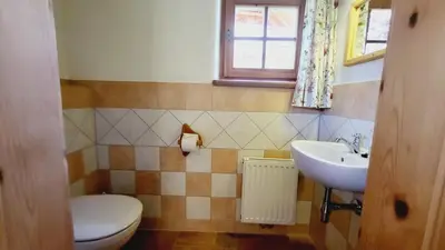 Ein Badezimmer in der Unterkunft Stodertraum 2 