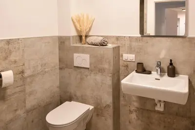 Ein Badezimmer in der Unterkunft Die kleine Point - Wagrain