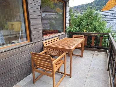 Ein Balkon oder eine Terrasse in der Unterkunft Appartement Bergliebe