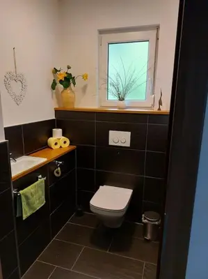 Ein Badezimmer in der Unterkunft Geräumiges Attersee Refugium