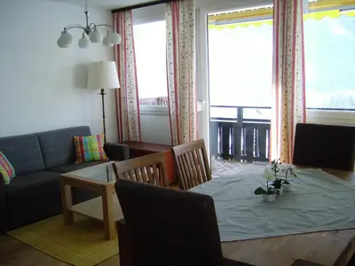 Ein Sitzbereich in der Unterkunft Alpencottage Bad Aussee