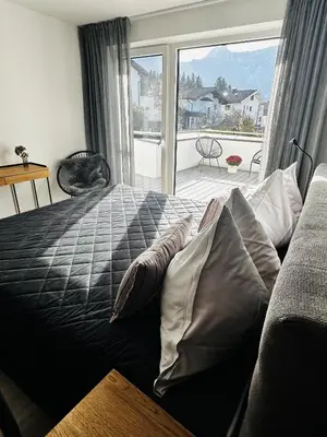 Ein Bett oder Betten in einem Zimmer der Unterkunft Appartment Haus Einbergblick