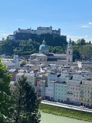 Ein allgemeiner Blick auf Faistenau oder ein Stadtblick von der Ferienwohnung aus