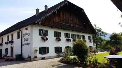 Das Gebäude in dem sich der Bauernhof befindet