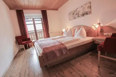 Ein Bett oder Betten in einem Zimmer der Unterkunft Weinbachbauer - Urlaub am Bauernhof