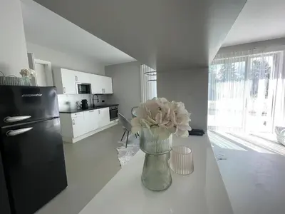 Küche/Küchenzeile in der Unterkunft Eva's Appartement