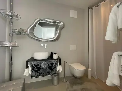 Ein Badezimmer in der Unterkunft Eva's Appartement