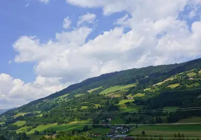 Naturlandschaft in der Nähe des Chalets