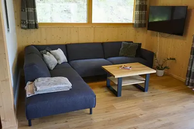 Ein Sitzbereich in der Unterkunft Alpenchalet Mountain Retreat Murau
