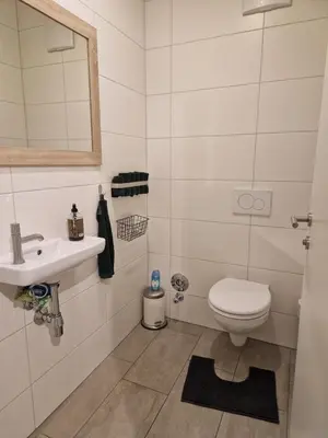 Ein Badezimmer in der Unterkunft Apartment Altmünster mit Traunsteinblick