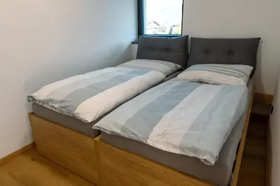 Ein Bett oder Betten in einem Zimmer der Unterkunft Appartement Herzmoar