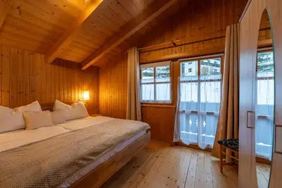 Ein Bett oder Betten in einem Zimmer der Unterkunft Ferienhaus Elfi