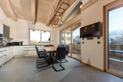 Küche/Küchenzeile in der Unterkunft Chalets te Best by Schladming-Appartements