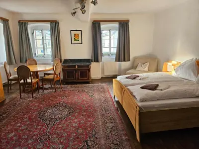 Ein Bett oder Betten in einem Zimmer der Unterkunft Ferienhaus Wieser