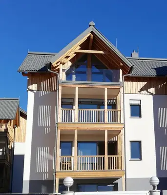 Das Gebäude in dem sich die Ferienwohnung befindet