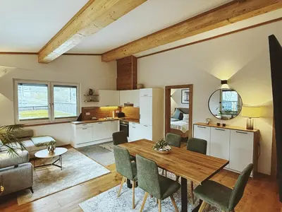 Küche/Küchenzeile in der Unterkunft Panoramablick Apartment Bad Aussee