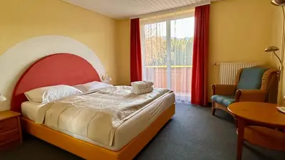 Ein Bett oder Betten in einem Zimmer der Unterkunft Pension Edelweiß Mitterberg