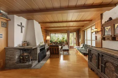 Ein Sitzbereich in der Unterkunft Ferienhaus Egger by Schladming-Appartements