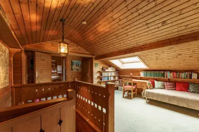 Ein Sitzbereich in der Unterkunft Ferienhaus Egger by Schladming-Appartements