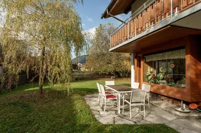 Ein Garten an der Unterkunft Ferienhaus Egger by Schladming-Appartements