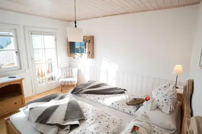 Ein Bett oder Betten in einem Zimmer der Unterkunft Bio Bauernhof Leitenmüller