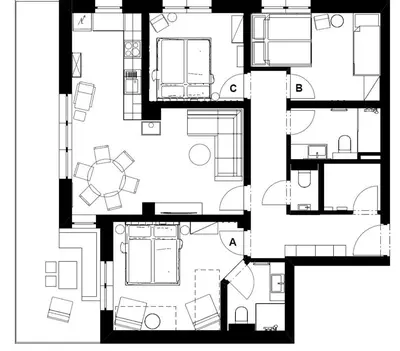 Grundriss der Unterkunft Aich Amadé by Alpenidyll Apartments