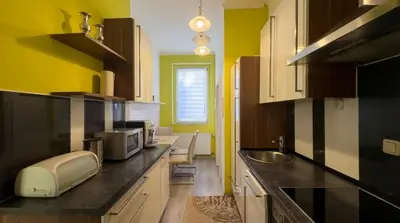 Küche/Küchenzeile in der Unterkunft Ferienwohnung mit viel Platz