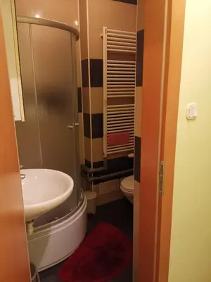 Ein Badezimmer in der Unterkunft Ferienwohnung mit viel Platz